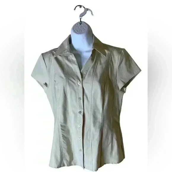 Style & Co. Women's Blouse Short Sleeves Size Small Stretch Top - Picture 1 of 5